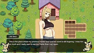 wanna see big tits in hentai village barn scene?