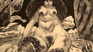 Vintage Erotic Illustration Unveiled in Retro Anime Style