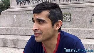 Gay Latino Gives Intense Blowjob For Facial Cumshot