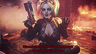 hey, wanna see harley quinn ride in spanish?