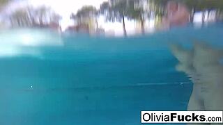 Olivia, wanna tell us about your nude summer fun in the pool?