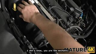 Mature Whore Texas Patti Fucks on Car Before Husband