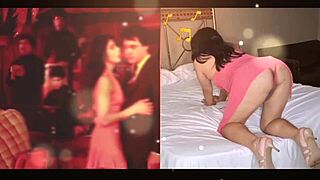 Cosplay de año nuevo durante la fiesta, la chica le da el culo de regalo a su pareja 4K FHD.