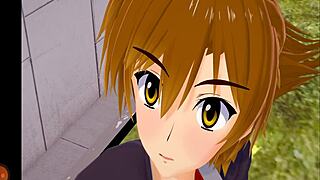 Detailed Blowjob Scenes In HG Devil Academy DXD Anime Porn Parody