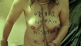 Bound Milf Acts As Human Urinal In Homemade BDSM Scene