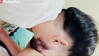 Sexy Latina Housewife Blows Pussy