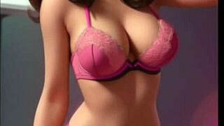 What secrets does AI-generated Mona hide in this hentai?