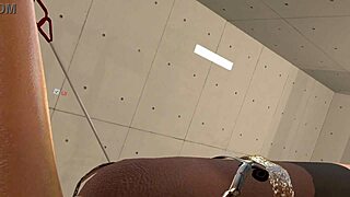 pov slut rides futa cock while pissing