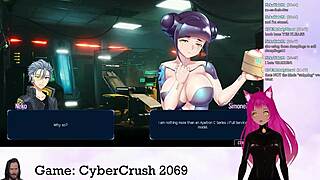 I play Cybercrush 2069 as Vtuber Lewdneko in part 1.