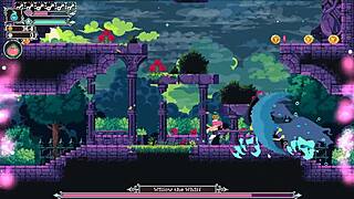 Check out this hentai game episode with giant boobs crushing the boss