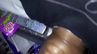 uhh, big booty midget sneaks in for sloppy action.