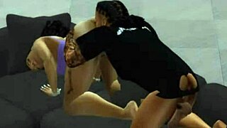 Transmale Fucks Tight Pussy With Monster Cock!