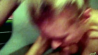 stepdaughter gives amazing blowjob, taking two loads in her mouth with ease