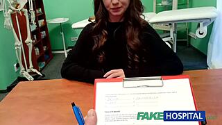 FakeHospital Teen 18+ Model Cums for Tattoo Doc in Tight Pussy