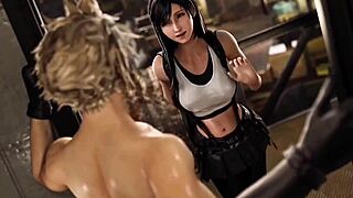 I’m obsessed with Cloud and Tifa’s wild post-drinking romp!