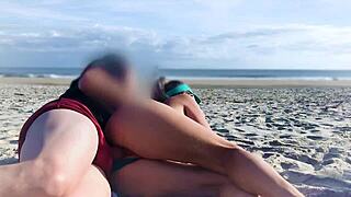 Did she expect anal pounding right on the beach?
