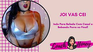 Foi para balada com casal de amigos e bebeu porra no final joi vas cei punheta guiada cv 22