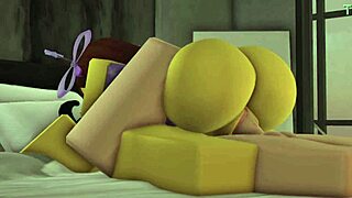 Noob slut in a bikini gets pounded by a femboy in wild action.