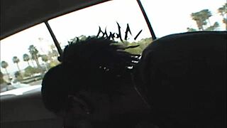 Savannah Stern takes a huge black cock in her shaved pussy outdoors