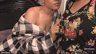 Brunette Sinn Sage Fucks Lily Labeau With Strap On 😏