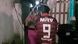 Sweaty boy from soccer can't resist Paty's big ass in amateur video