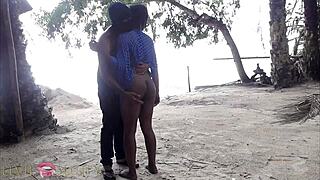 I found that horny African bitch in the wild and fucked her big ass and pussy homemade