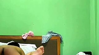 hot indian couple in hotel room intimate session