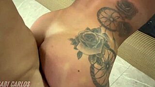 first time blonde with pierced nipples goes raw in motel amateur romp