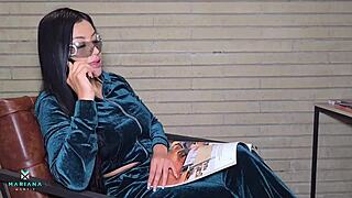 Wife Lies To Husband And Visits Lover Mariana Martix With Big Bull White