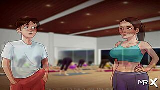 Summertime Saga, wanna do yoga with me every day?