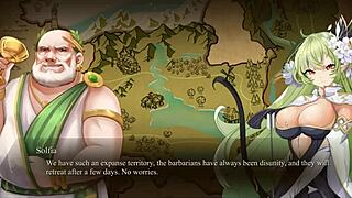 Barbarian king creampies tight pussy in hentai game ep 2 action.