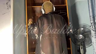 Wardrobe series episode 1 featuring muscular black pornstar.