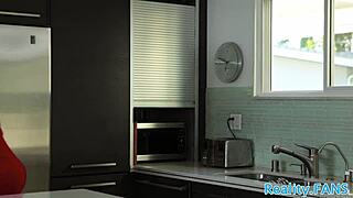 Busty milf and roundass teen sharing that big cock in cowgirl and bent over 😍