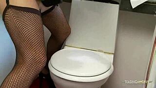 This chick loves stiff dick play.