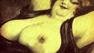 Vintage Erotic Drawings Showcase Stunning Big Tits and Ass