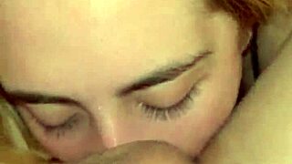 Young blonde gets facial with face fuck from her stepfather’s friend
