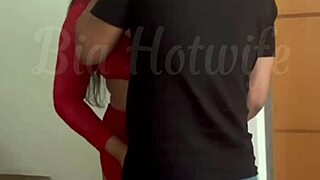 Cuckold calls friend to fuck my ass on our bed