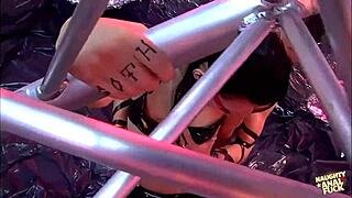 Cute alt chick rides cowgirl while her asshole gets assfucked deep