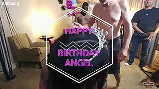 I celebrated my birthday with a thrilling gangbang, and it was a pleasure, Ms. Angelmariee