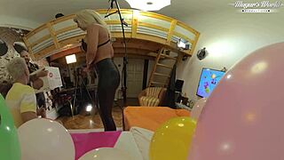 Fmm threesome birthday sex with Tiffany Rousso, Thomas Stone & Mugur.