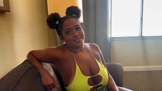 The girlfriend chats on the phone with her boyfriend while spending time with his best friend