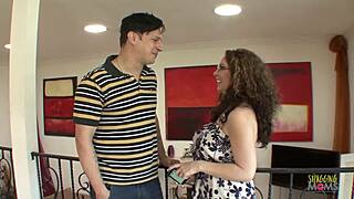 chubby milf shows her step-nephew the ropes of proper banging