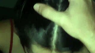 Debora Prado shares an intimate moment with her partner during the night