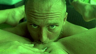 Young Asian with blue eyes moans during pussy eating orgasm! 😍💦