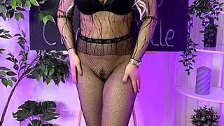 Dancing in heels and lingerie at the night club