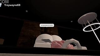 the femboy is getting his ass fucked by his black papi with a monster cock