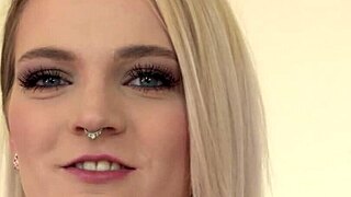 Carly Rea's Leggy Blonde Casting Turns Into Wild Sex and Cum