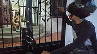 latina in lingerie gets her big ass licked and doggystyled hard.