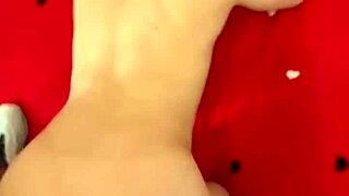 She sucks his cock and his balls and enjoys the warm cum on her skin