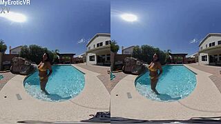 Ebony Teen 18+ Gets Wet In Vr180 Preview Full Video At Myeroticvr